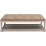 Townsend Upholstered Coffee Table Coffee Table 6429UP-RCT.IVT-BT/NG 842279147082