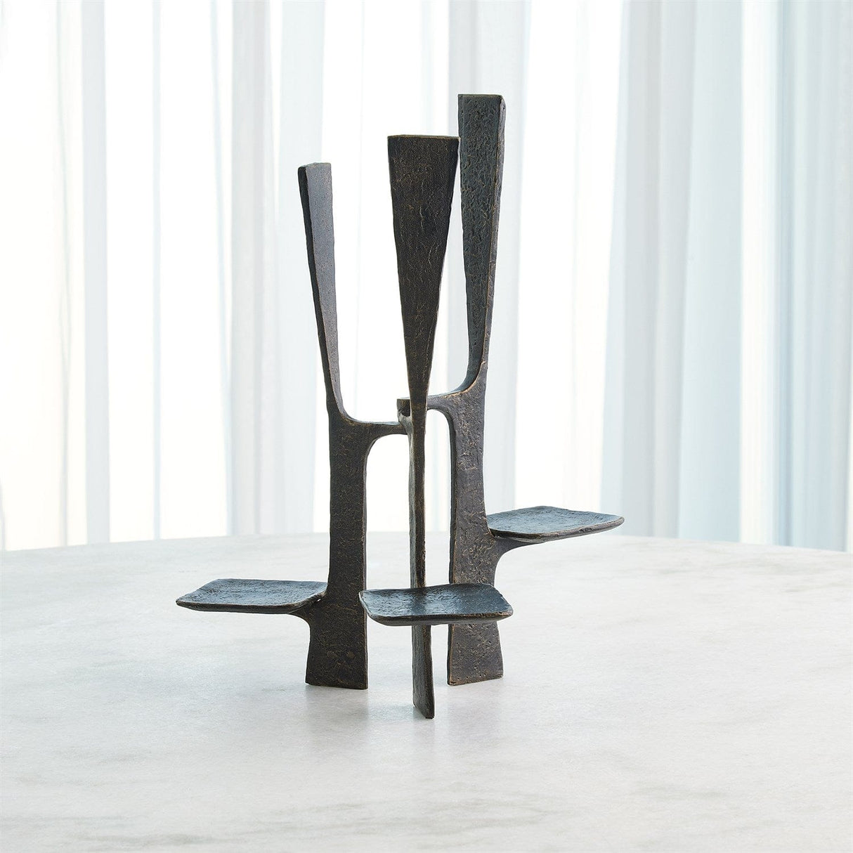 Triune Candleholder Decorative Object