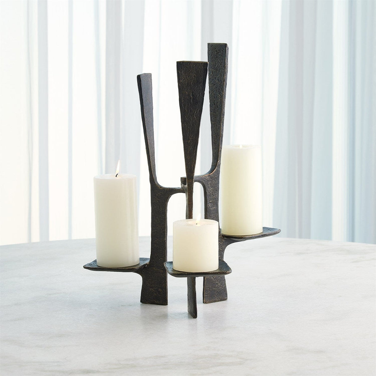 Triune Candleholder Decorative Object