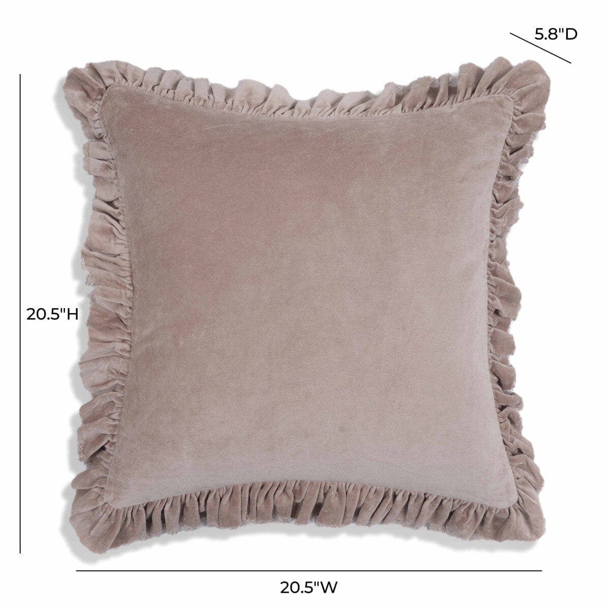 Valencia Distressed Velvet Pillow Pillow & Decor