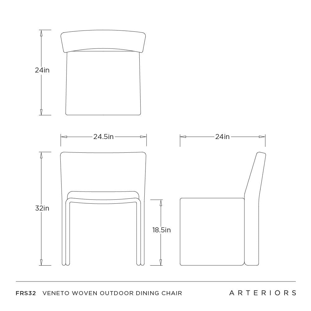 Veneto Outdoor Dining Chair Outdoor Dining Chairs + Benches FRS32