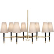 Jonathan Adler Ventana Oval Chandelier Antique Brass Chandeliers Robert-Abbey-PN718