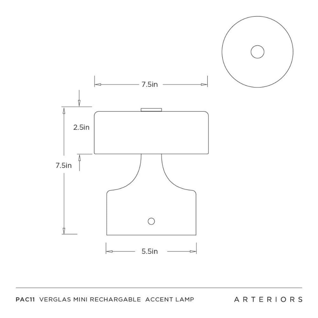 Verglas Rechargeable Accent Lamp Table + Desk Lamps