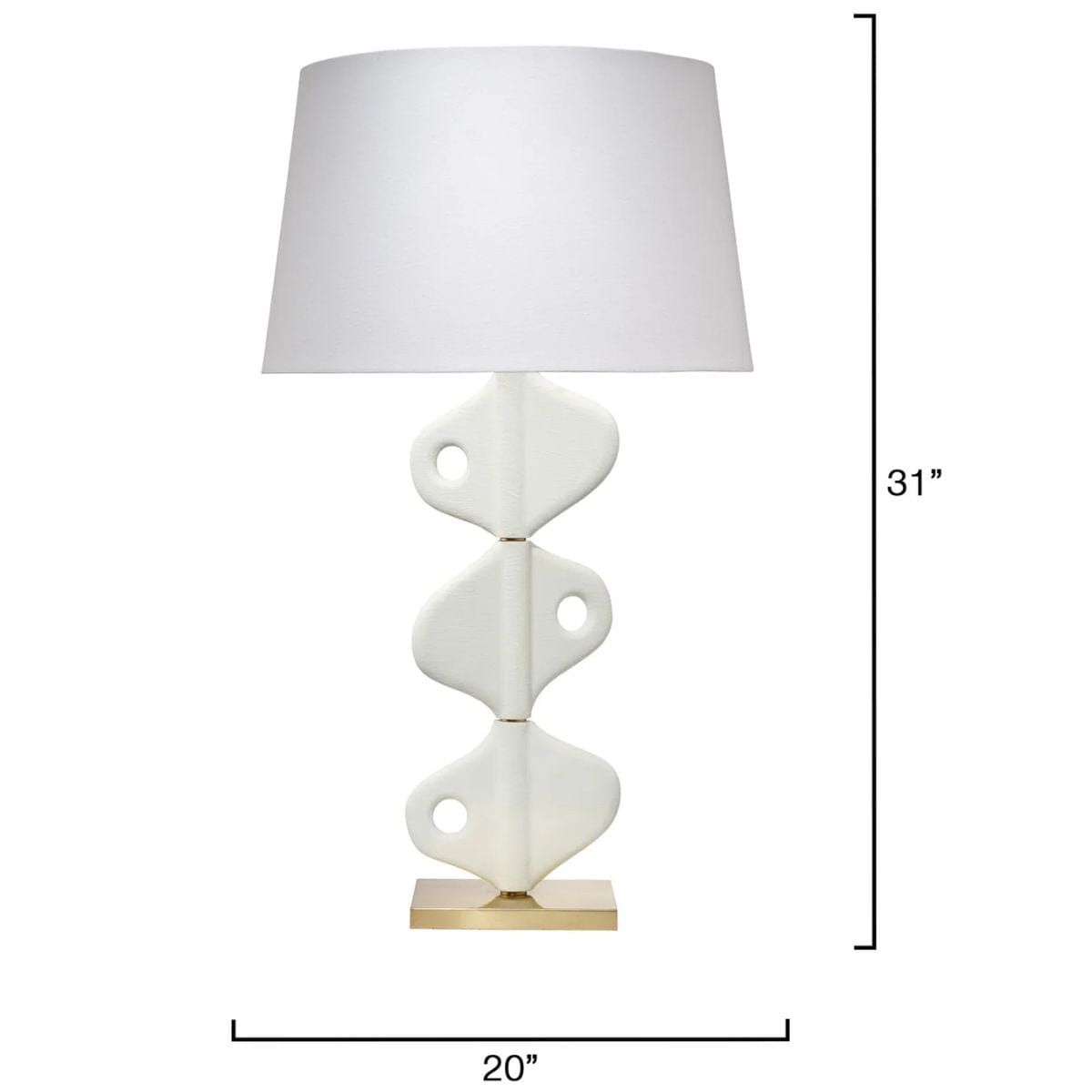 Vertebrae Table Lamp Table + Desk Lamps 9VERTEBTLWH 688933042702