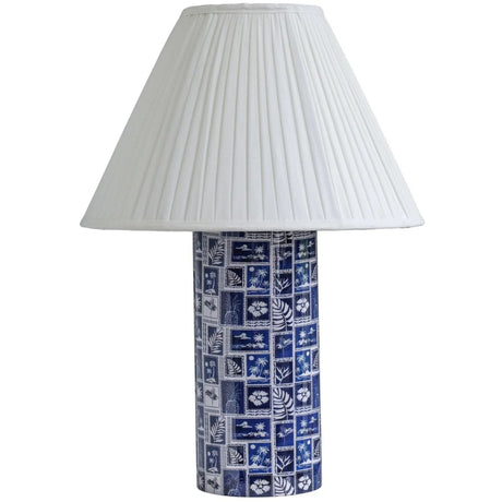 Vicky Blue Pleated Table Lamp Table + Desk Lamps TOV-G19008