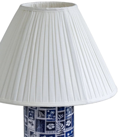 Vicky Blue Pleated Table Lamp Table + Desk Lamps TOV-G19008