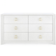 Villa & House Audrey Extra Large 6-Drawer Dresser - Gray Furniture villa-house-AUD-250-5126-PULL-OWE-804