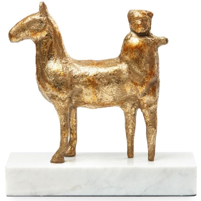 Greek Mythological Vintage Brass Centaur Man Horse Sculpture