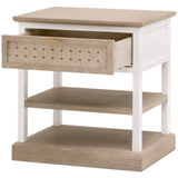 Weave 1-Drawer Side Table 8081-1.SGRY-OAK/WPO