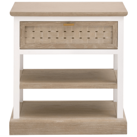 Weave 1-Drawer Side Table 8081-1.SGRY-OAK/WPO