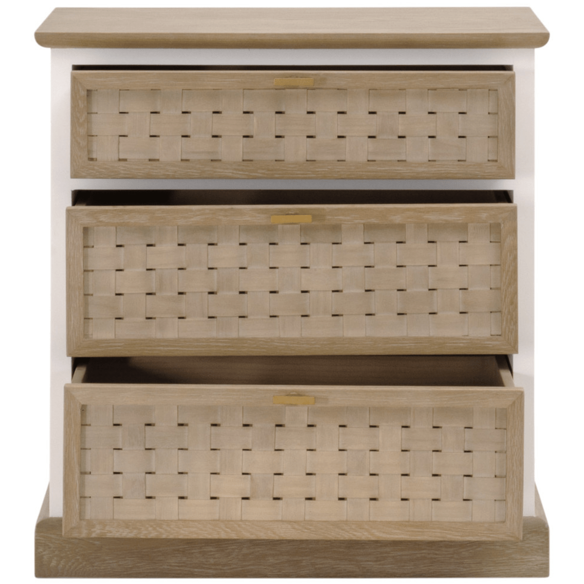 Weave Entry Cabinet 8081.SGRY-OAK/WPO