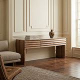 Wolf Console With White Marble Top Console Tables GCON460DW 00842449139701