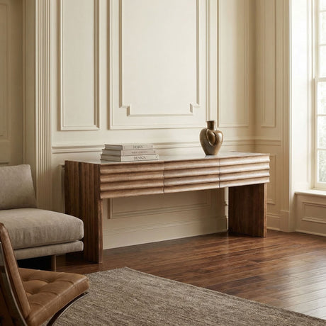 Wolf Console With White Marble Top Console Tables GCON460DW 00842449139701