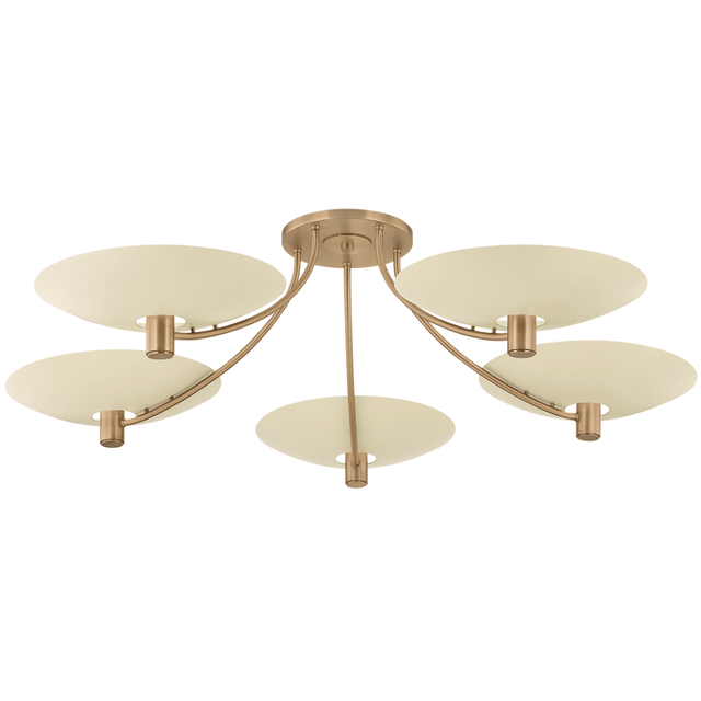 Wolfe Semi Flush Mount Flush Mount C1160-PBR/SSD