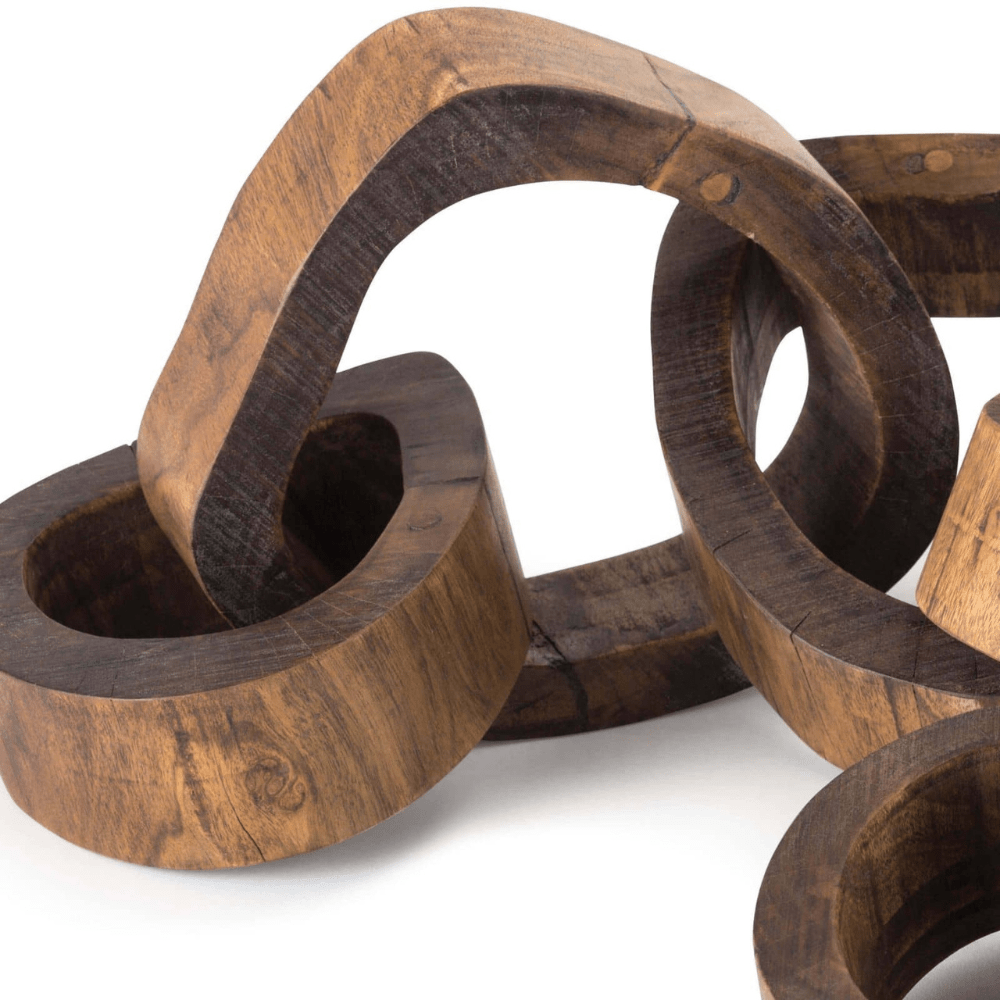 Wooden Links Centerpiece Decor