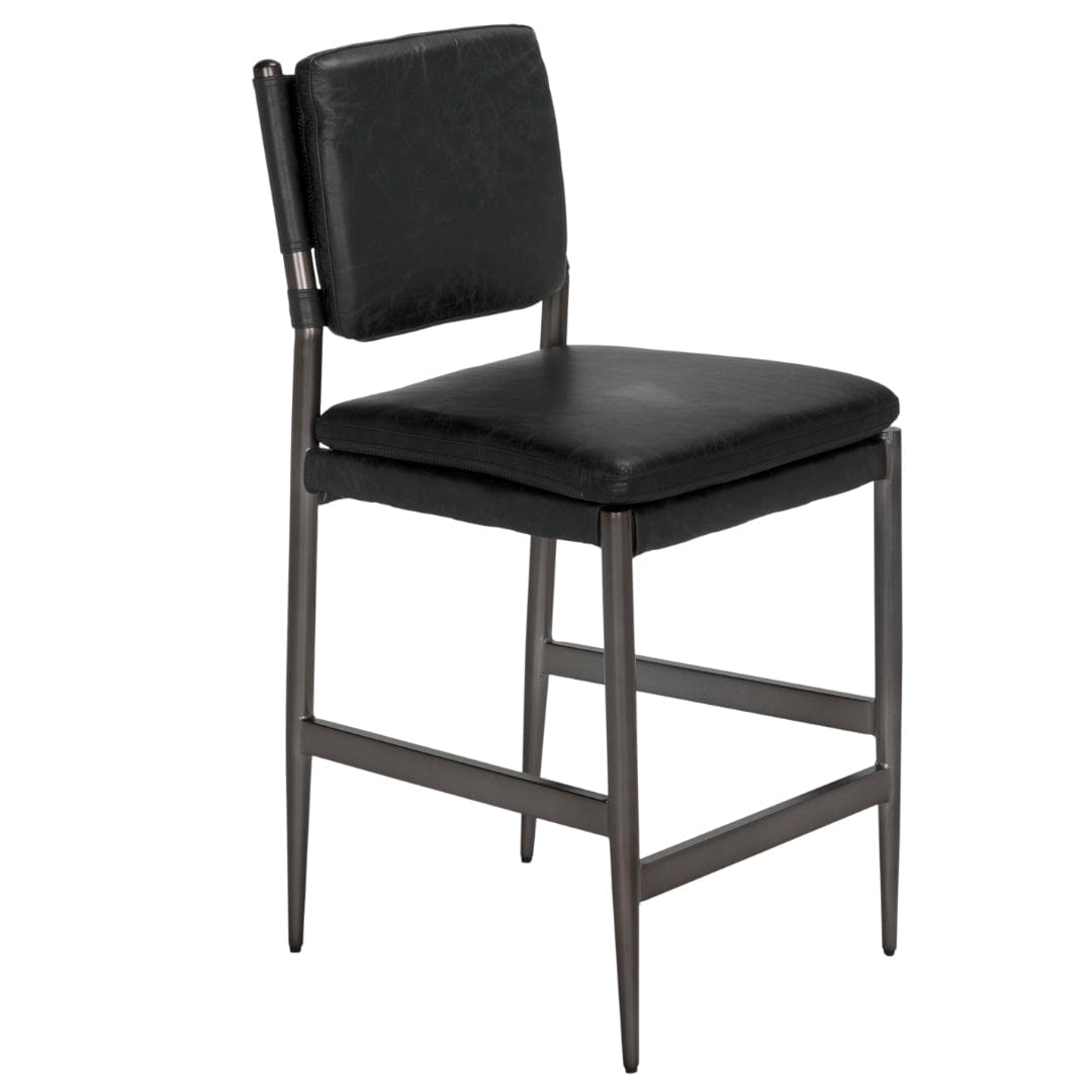 Wooster Counter Chair Bar + Counter Stools LEA-C0115-CTR-BLK 00842449136977