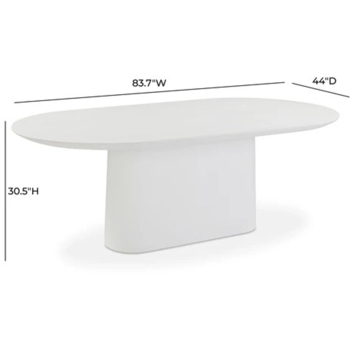 Zana Indoor/Outdoor Dining Table Dining Tables TOV-D54717 793580648082