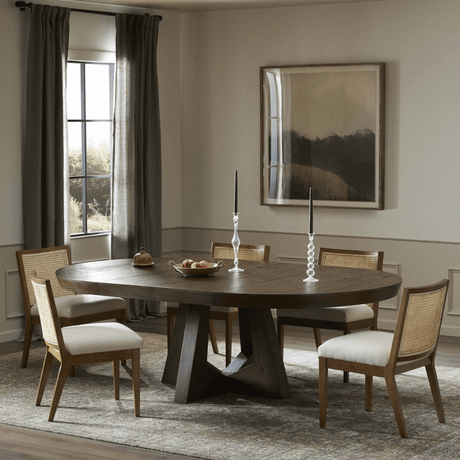 Zelda Round Extension Dining Table Dining Table 240839-001 801542313609