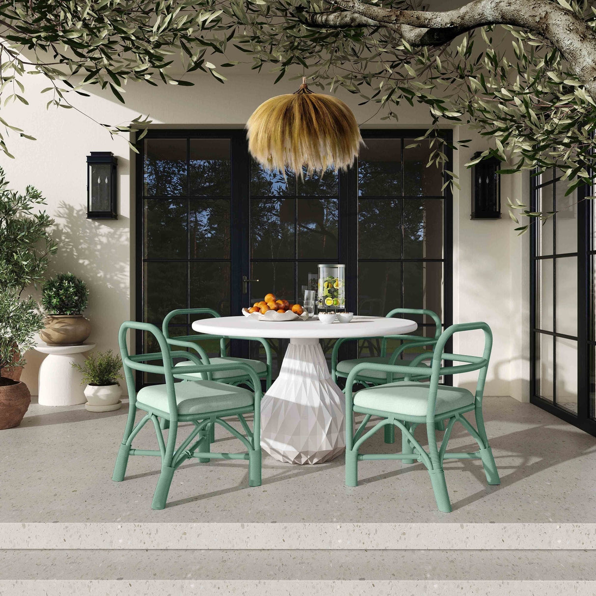 Zuma Indoor/Outdoor Dining Table Outdoor Dining Furniture TOV-O44067 793611832725
