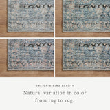 Billie Rug - Denim/Blush – Meadow Blu