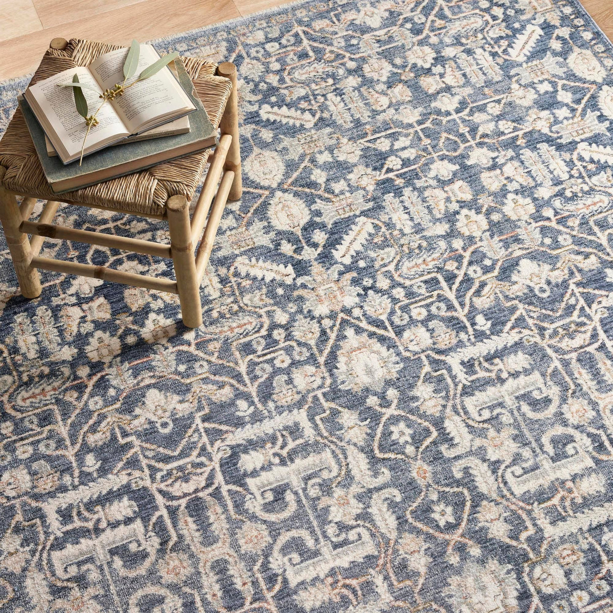 Amber Lewis Zuma Rug - Blue/Ivory Rugs