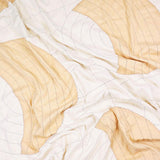 Anchal Crescent Lattice Quilt Throw  - Ivory Pillow & Decor anchal-LBCC
