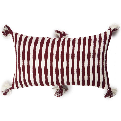 Archive New York Antigua Pillow - Burgundy Pillow & Decor archive-R1220011-burgundy-striped