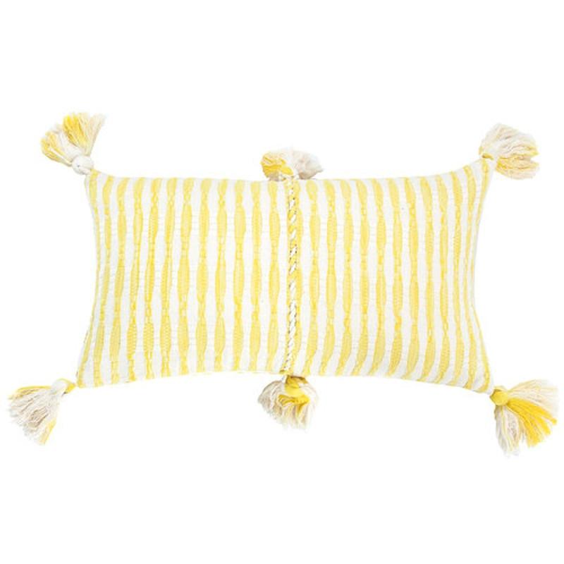 Archive New York Antigua Pillow - Faded Yellow Stripe Decor archive-r1220011-natural-yellow-stripe-12" x 20"