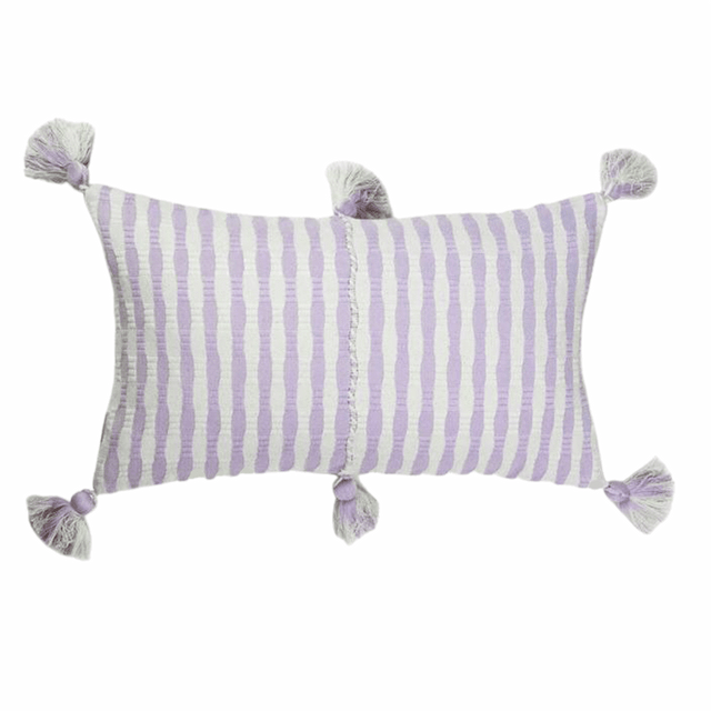 Archive New York Antigua Pillow - Light Lilac Stripe Pillow & Decor archive-antigua-pillow-light-lilac-stripe