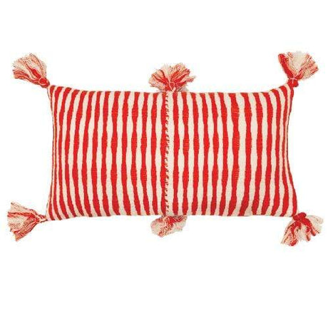 Archive New York Antigua Pillow - Red Decor Archive-R1220011-H-12" x 20"