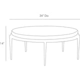 Arteriors Kelsie Cocktail Table - White Furniture arteriors-4392 00796505330994