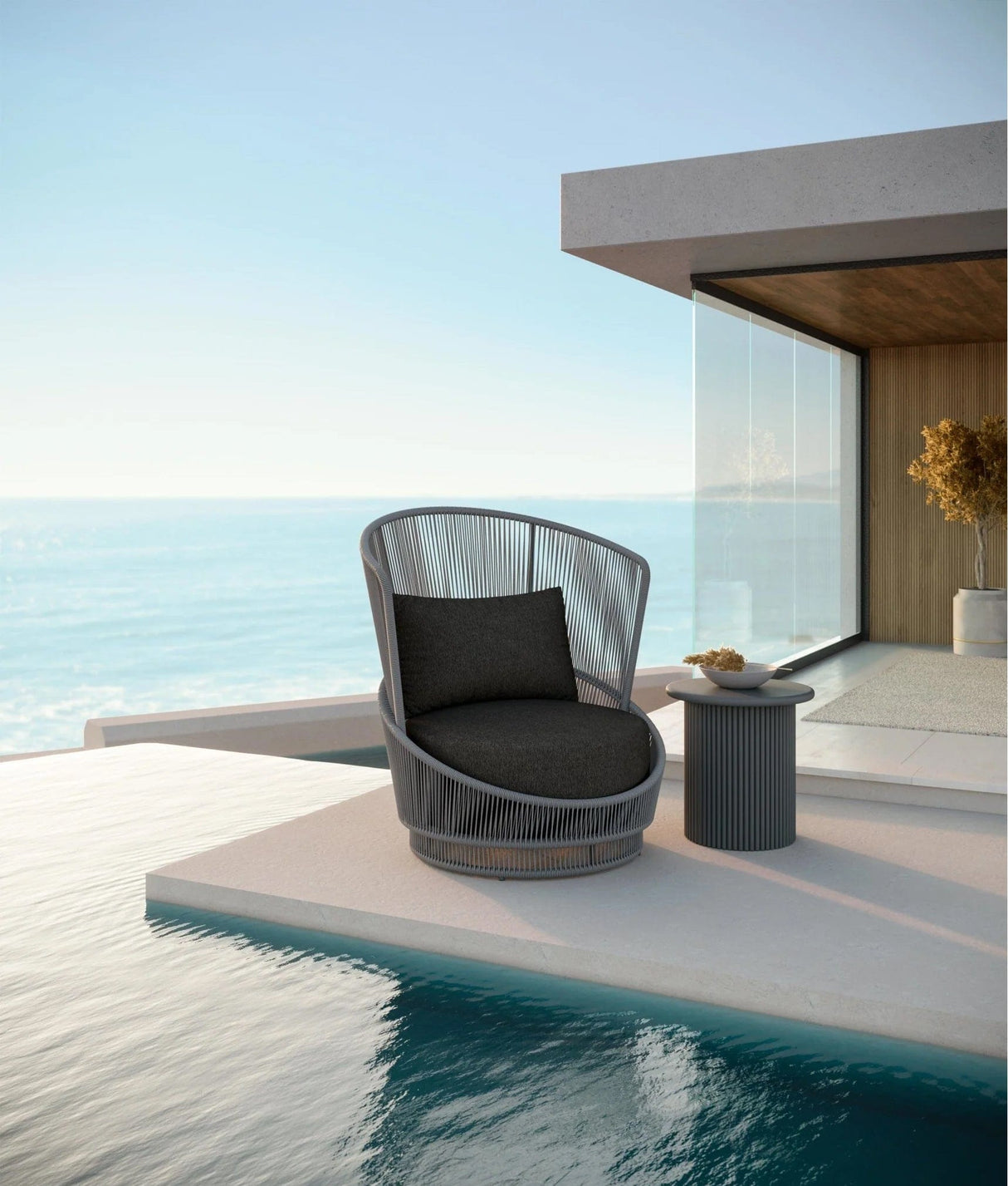 Azzurro Living Palma Outdoor Side Table Outdoor Furniture
