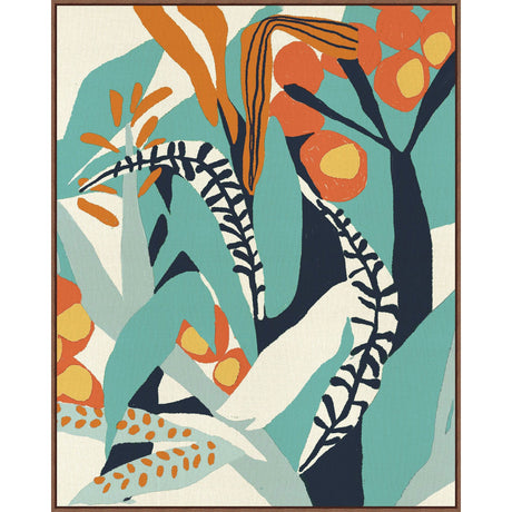 BLU ART Abstract Jungle 3 Wall wendover-WTUR0465