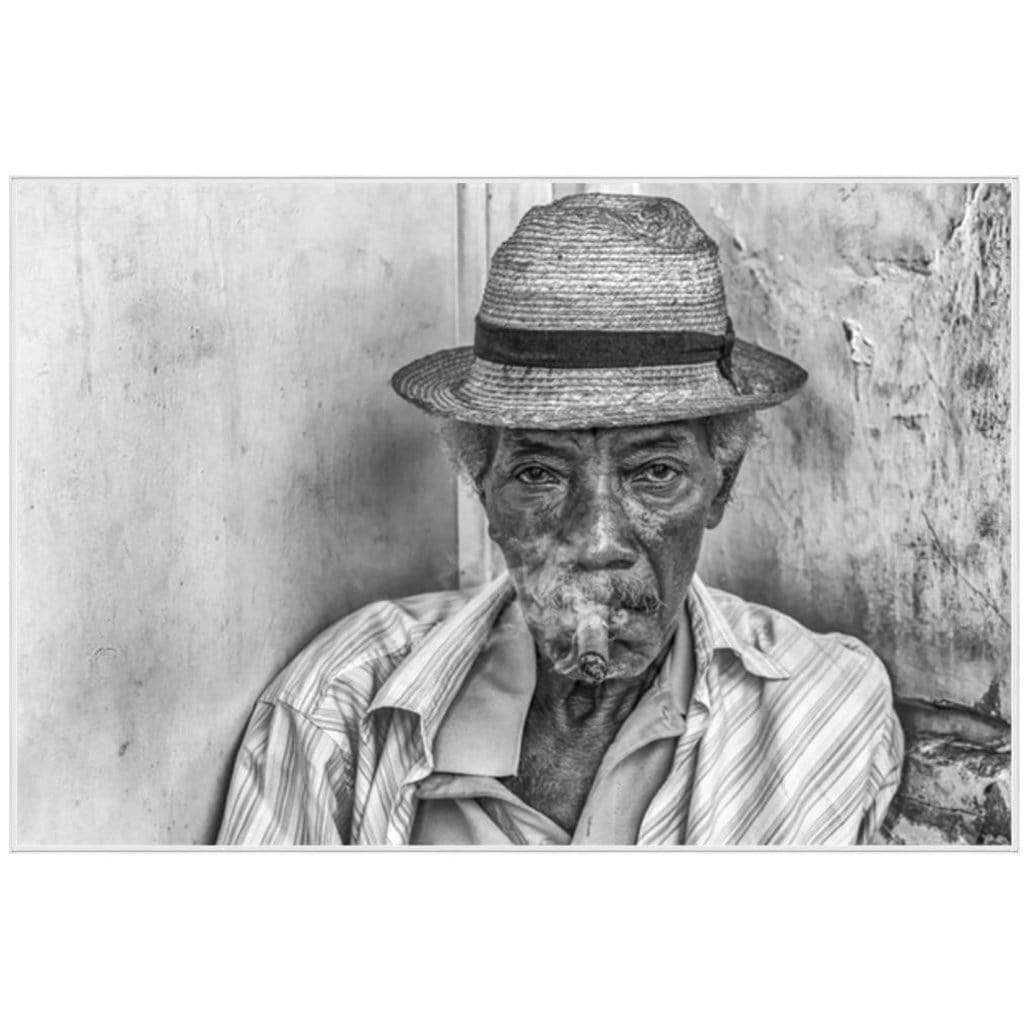 BLU ART Cuban Man with Cigar Wall
