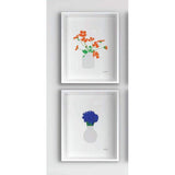 BLU ART Nasturtium In Vase Art