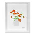 BLU ART Nasturtium In Vase Art