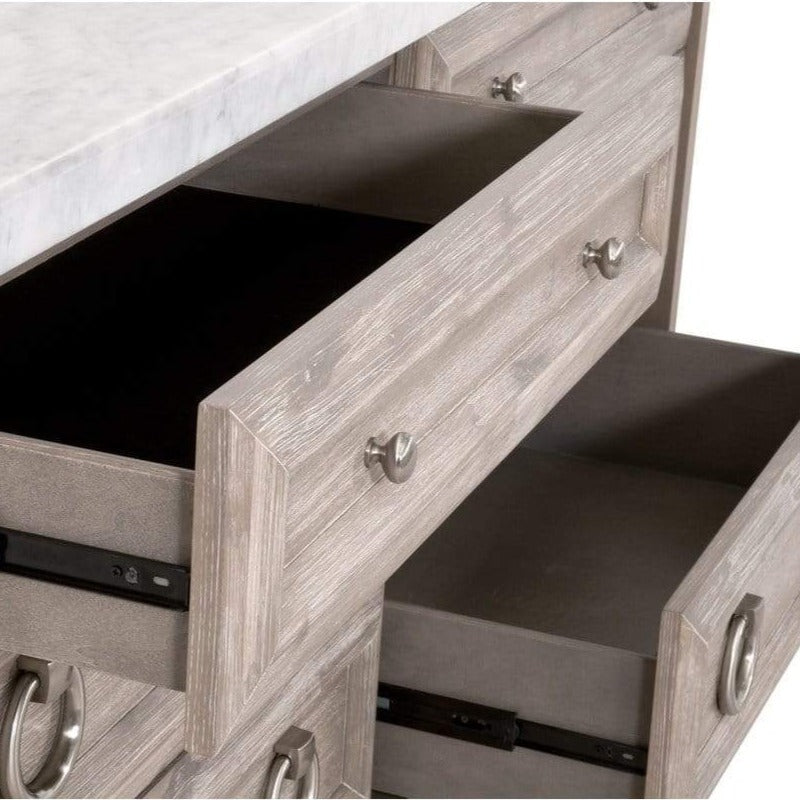 BLU Azure Carrera 6-Drawer Double Dresser Dressers
