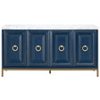 BLU Azure Carrera Media Sideboard - Dove Grey Furniture orient-express-6087.NAV-BGLD/WHT