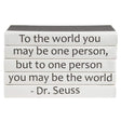 BLU BOOKS - Dr. Seuss / "To the World..." Decor e-lawrence-QUOTES-05-WORLD