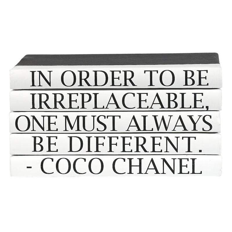 BLU BOOKS - Quotation Series: Coco Chanel / "Different" Decor e-lawrence-QUOTES-05-DIFF