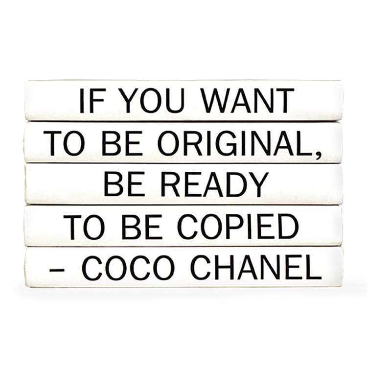 BLU BOOKS - Quotation Series: Coco Chanel / If You Want to Be – Meadow  Blu