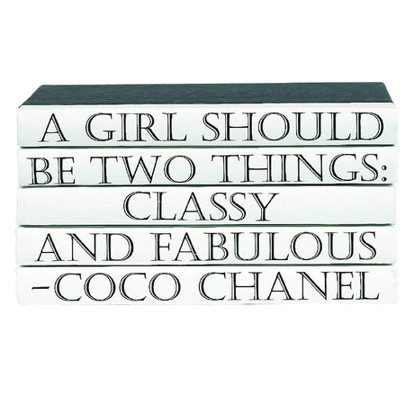 BLU BOOKS - Quotations Series: Coco Chanel / "A Girl Should Be..." Decor E-Lawrence-QUOTES-05/COCO