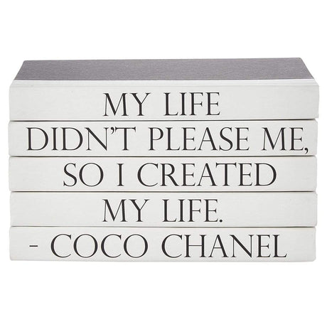 BLU BOOKS - Quotations Series: Coco Chanel / "Created" Decor e-lawrence-QUOTES-05-CREATED