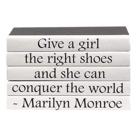 BLU BOOKS - Quotations Series: Marilyn Monroe / "...The Right Shoes..." Decor e-lawrence-QUOTES-05-SHOES