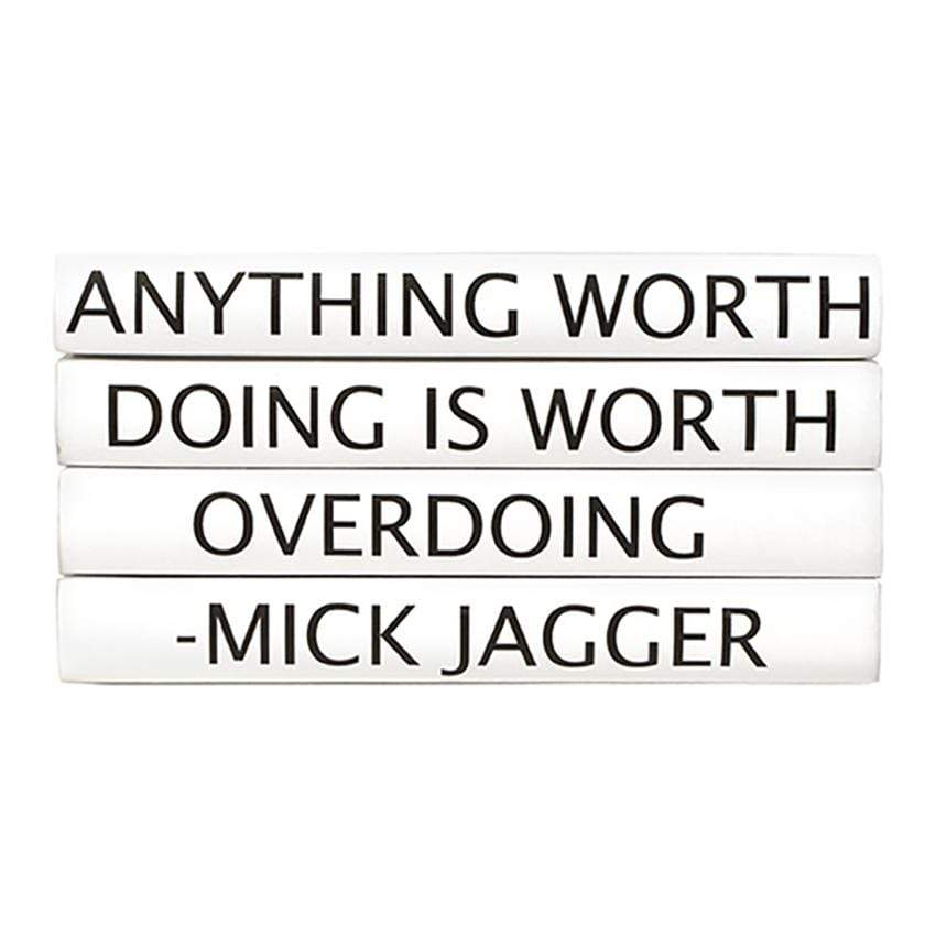 BLU BOOKS - Quotations Series: Mick Jagger / "Anything Worth Doing..." Decor e-lawrence-QUOTES-04/DOING