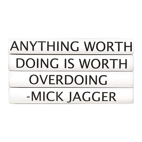 BLU BOOKS - Quotations Series: Mick Jagger / "Anything Worth Doing..." Decor e-lawrence-QUOTES-04/DOING