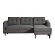 BLU Home Belagio Sofa Bed with Chaise Furniture moes-MT-1019-07-R