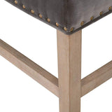 BLU Home Blakely Upholstered Coffee Table - Dark Dove Velvet Furniture orient-express-6704.DDOV/NGB-GLD
