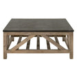 BLU Home Blue Stone Square Coffee Table Furniture orient-express-8022SQ.SGRY-PN/BLU