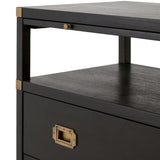 BLU Home Bradley 2-Drawer Nightstand Furniture orient-express-6131.DGR/BGLD